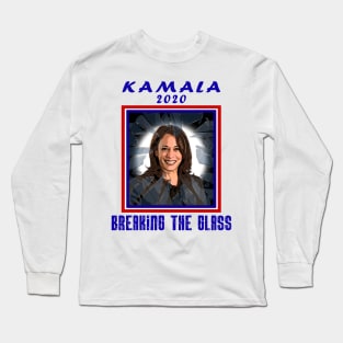 Kamala Harris breaking the glass 2020 Long Sleeve T-Shirt